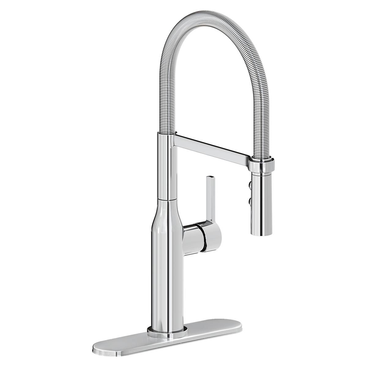 Elkay Avado Forward Only Lever Handle Semiprofessional Spout Brass ADA Kitchen Faucet, Chrome, LKAV1061CR