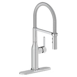 Elkay Avado Forward Only Lever Handle Semiprofessional Spout Brass ADA Kitchen Faucet, Chrome, LKAV1061CR