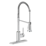 Elkay Avado Lever Handle Semiprofessional Spout Brass ADA Kitchen Faucet, Chrome, LKAV2061CR