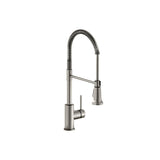 Elkay Avado Lever Handle Semiprofessional Spout Brass ADA Kitchen Faucet, Lustrous Steel, LKAV2061LS