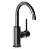 Elkay Avado Lever Handle Gooseneck Spout Brass ADA Bar Faucet, Black Stainless, LKAV3021BK