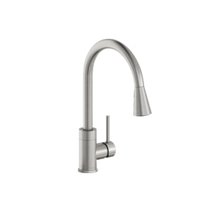 Alternate Image for Elkay Avado Forward Only Lever Handle Pull-down Spray Spout Brass ADA Kitchen Faucet, Lustrous Steel, LKAV3031LS