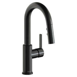 Alternate Image for Elkay Avado Lever Handle Pull-down Spray Spout Brass ADA Bar Faucet, Black Stainless, LKAV3032BK