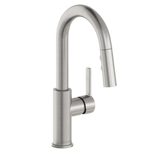 Alternate Image for Elkay Avado Lever Handle Pull-down Spray Spout Brass ADA Bar Faucet, Lustrous Steel, LKAV3032LS