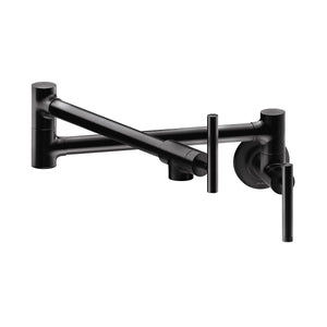 Alternate Image for Elkay Avado Lever Handle Pot Filler Spout Brass ADA Kitchen Faucet, Matte Black, LKAV4091MB