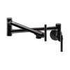 Elkay Avado Lever Handle Pot Filler Spout Brass ADA Kitchen Faucet, Matte Black, LKAV4091MB