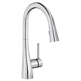Elkay Forward Only Lever Handle Pull-down Spray Spout Brass ADA Kitchen Faucet, Chrome, LKGT4083CR