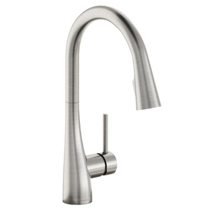 Alternate Image for Elkay Forward Only Lever Handle Pull-down Spray Spout Brass ADA Kitchen Faucet, Lustrous Steel, LKGT4083LS