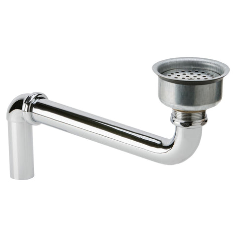 Elkay Perfect Drain Chrome Plated Brass Body Strainer and LKADOS Tailpiece, LKPDAD18B