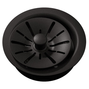 Alternate Image for Elkay Quartz Perfect Drain 3-1/2" Polymer Disposer Flange with Removable Basket Strainer and Rubber Stopper Black, LKPDQD1BK