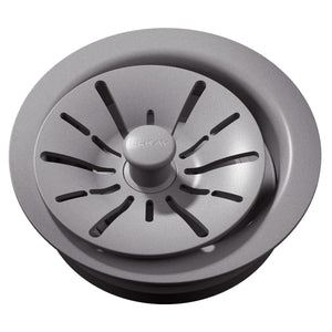 Alternate Image for Elkay Quartz Perfect Drain 3-1/2" Polymer Disposer Flange with Removable Basket Strainer and Rubber Stopper Greystone, LKPDQD1GS