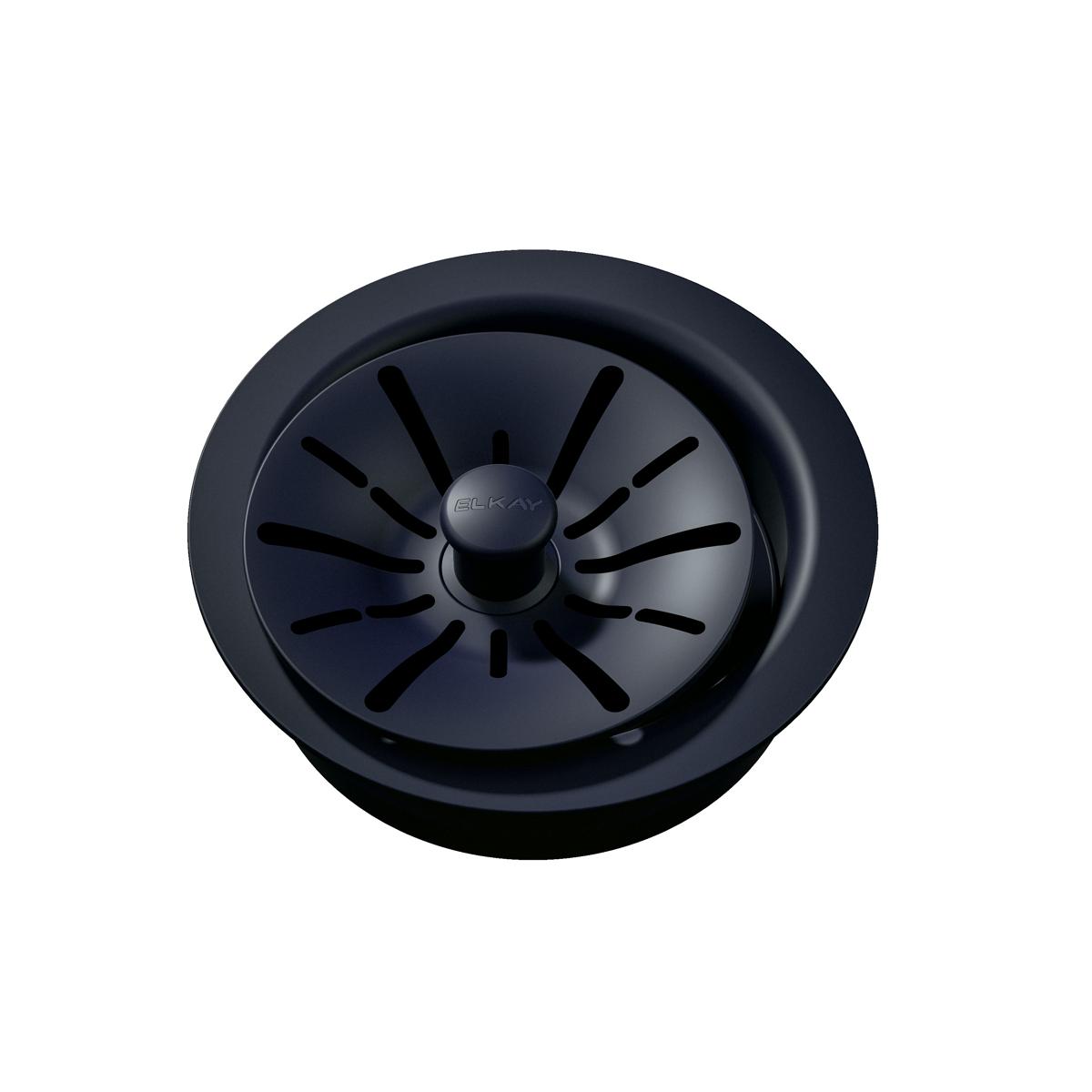 Elkay Quartz Perfect Drain 3-1/2" Polymer Disposer Flange with Removable Basket Strainer and Rubber Stopper Jubilee, LKPDQD1JB