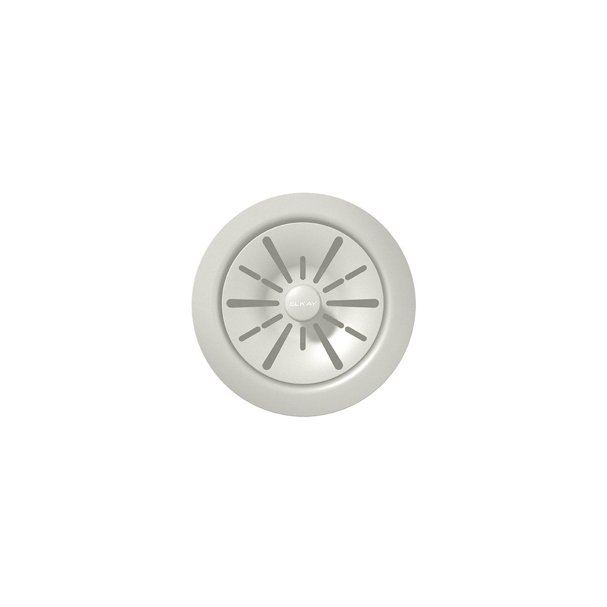 Alternate Image for Elkay Quartz Perfect Drain 3-1/2" Polymer Disposer Flange with Removable Basket Strainer and Rubber Stopper Parchment, LKPDQD1PA