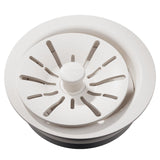 Elkay Quartz Perfect Drain 3-1/2" Polymer Disposer Flange with Removable Basket Strainer and Rubber Stopper Ricotta, LKPDQD1RT