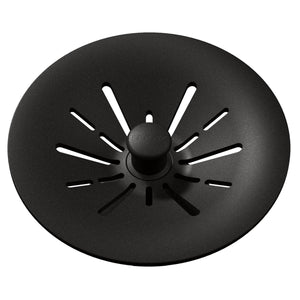 Alternate Image for Elkay Quartz Perfect Drain 3-1/2" Removable Polymer Basket Strainer and Rubber Stopper Black, LKPDQSBK