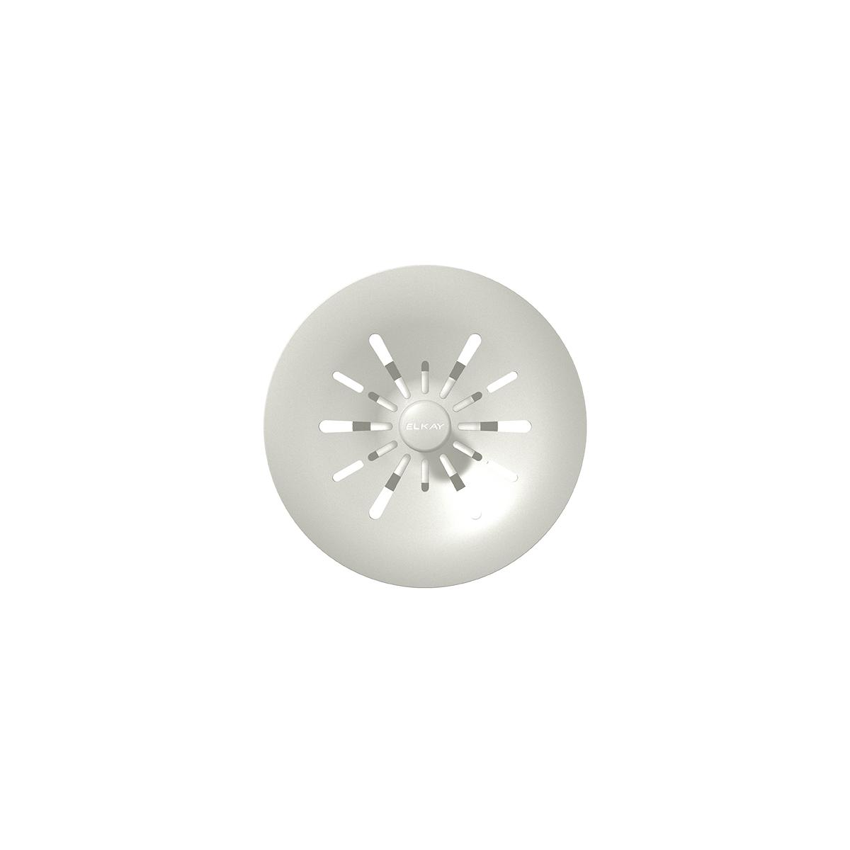 Elkay Quartz Perfect Drain 3-1/2" Removable Polymer Basket Strainer and Rubber Stopper Parchment, LKPDQSPA