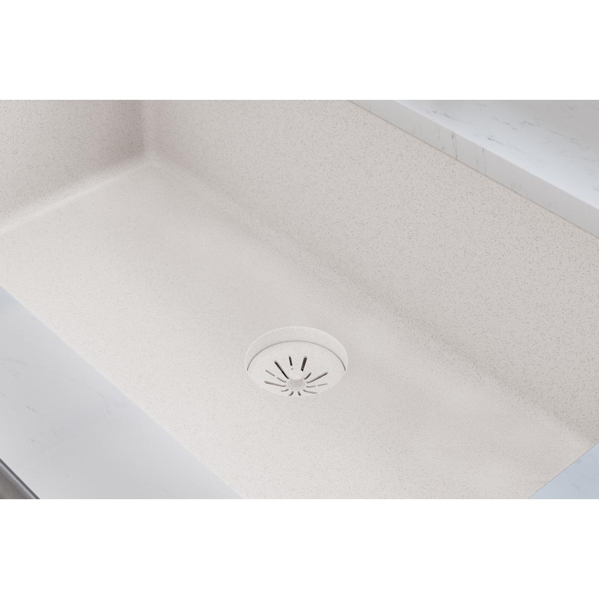 Elkay Quartz Perfect Drain 3-1/2" Removable Polymer Basket Strainer and Rubber Stopper Ricotta, LKPDQSRT