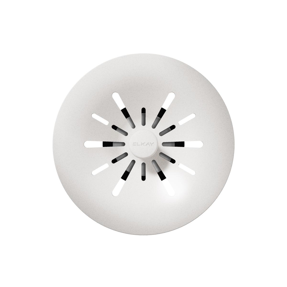 Elkay Quartz Perfect Drain 3-1/2" Removable Polymer Basket Strainer and Rubber Stopper Ricotta, LKPDQSRT