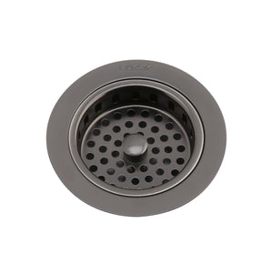 Alternate Image for Elkay 3-1/2" Drain Fitting Antique Steel Finish Body and Basket with Rubber Stopper, LKS35AS