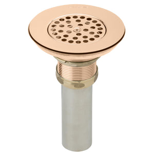 Alternate Image for Elkay 3-1/2" Drain CuVerro antimicrobial copper Body Vandal-resistant Strainer and Tailpiece, LKVR18-CU