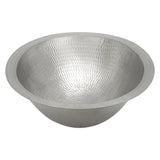 Alternative View of Premier Copper Products 17" Oval Copper Bathroom Sink, Nickel, LO17FEN