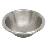 Alternative View of Premier Copper Products 17" Oval Copper Bathroom Sink, Nickel, LO17REN