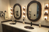 Installation Image of Premier Copper Products 19" Oval Copper Bathroom Sink, Oil Rubbed Bronze, LO19FDB