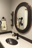 Installation Image of Premier Copper Products 19" Oval Copper Bathroom Sink, Oil Rubbed Bronze, LO19FDB