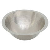 Alternative View of Premier Copper Products 19" Oval Copper Bathroom Sink, Nickel, LO19FEN