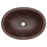 Alternative View of Premier Copper Products 19" Oval Copper Bathroom Sink, Oil Rubbed Bronze, LO19FFLDB