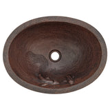 Alternative View of Premier Copper Products 19" Oval Copper Bathroom Sink, Oil Rubbed Bronze, LO19FKOIDB