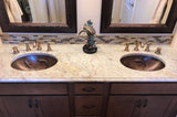 Installation Image of Premier Copper Products 19" Oval Copper Bathroom Sink, Oil Rubbed Bronze, LO19FKOIDB