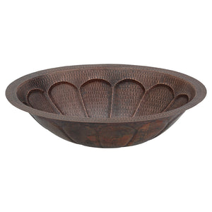 Alternate Image for Premier Copper Products 19" Oval Copper Bathroom Sink, Oil Rubbed Bronze, LO19FSBDB