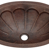 Alternative View of Premier Copper Products 19" Oval Copper Bathroom Sink, Oil Rubbed Bronze, LO19FSBDB