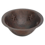 Alternative View of Premier Copper Products 19" Oval Copper Bathroom Sink, Oil Rubbed Bronze, LO19FSTDB