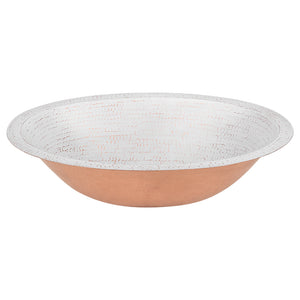 Alternate Image for Premier Copper Products 19" x 14" Oval Dual - Undermount or Drop In Copper Bathroom Sink, Glazed White, 17 Gauge, LO19FWHT