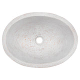 Premier Copper Products 19" x 14" Oval Dual - Undermount or Drop In Copper Bathroom Sink, Glazed White, 17 Gauge, LO19FWHT