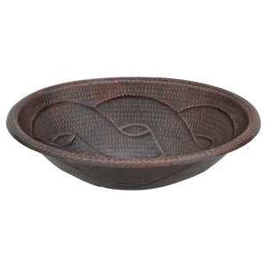Alternate Image for Premier Copper Products 19" Oval Copper Bathroom Sink, Oil Rubbed Bronze, LO19RBDDB
