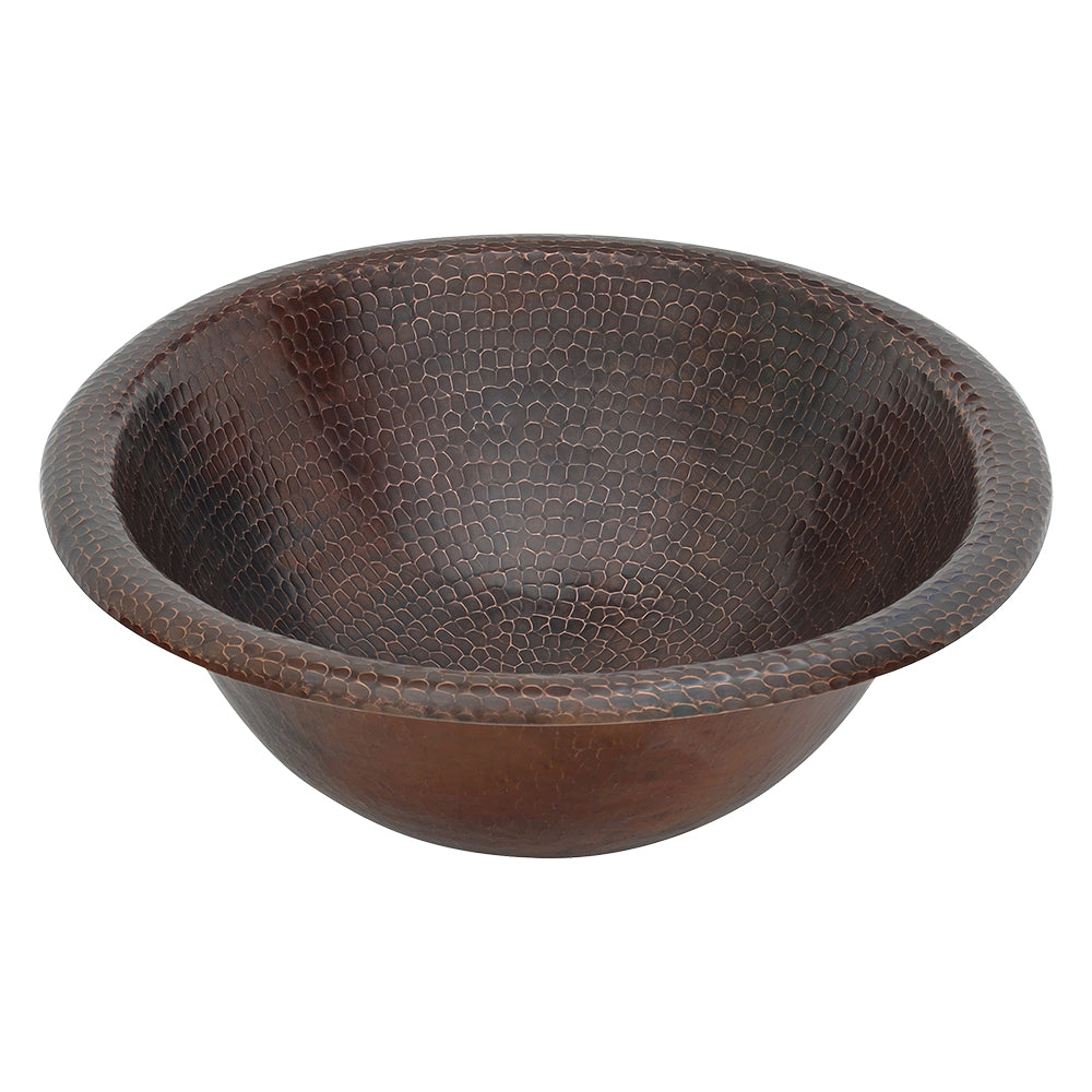 Alternative View of Premier Copper Products 19" Oval Copper Bathroom Sink, Oil Rubbed Bronze, LO19RDB