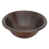 Alternative View of Premier Copper Products 19" Oval Copper Bathroom Sink, Oil Rubbed Bronze, LO19RDB