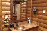 Installation Image of Premier Copper Products 19" Oval Copper Bathroom Sink, Oil Rubbed Bronze, LO19RDB