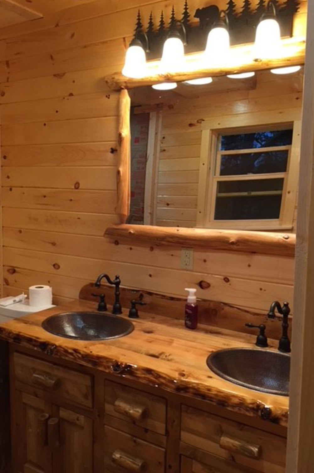 Installation Image of Premier Copper Products 19" Oval Copper Bathroom Sink, Oil Rubbed Bronze, LO19RDB