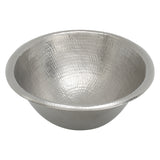 Alternative View of Premier Copper Products 19" Oval Copper Bathroom Sink, Nickel, LO19REN