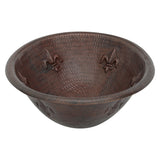 Alternative View of Premier Copper Products 19" Oval Copper Bathroom Sink, Oil Rubbed Bronze, LO19RFLDB