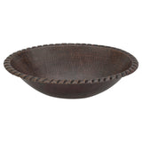 Main Image of Premier Copper Products 19" Oval Copper Bathroom Sink, Oil Rubbed Bronze, LO19RRDB