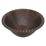 Alternative View of Premier Copper Products 19" Oval Copper Bathroom Sink, Oil Rubbed Bronze, LO19RRDB