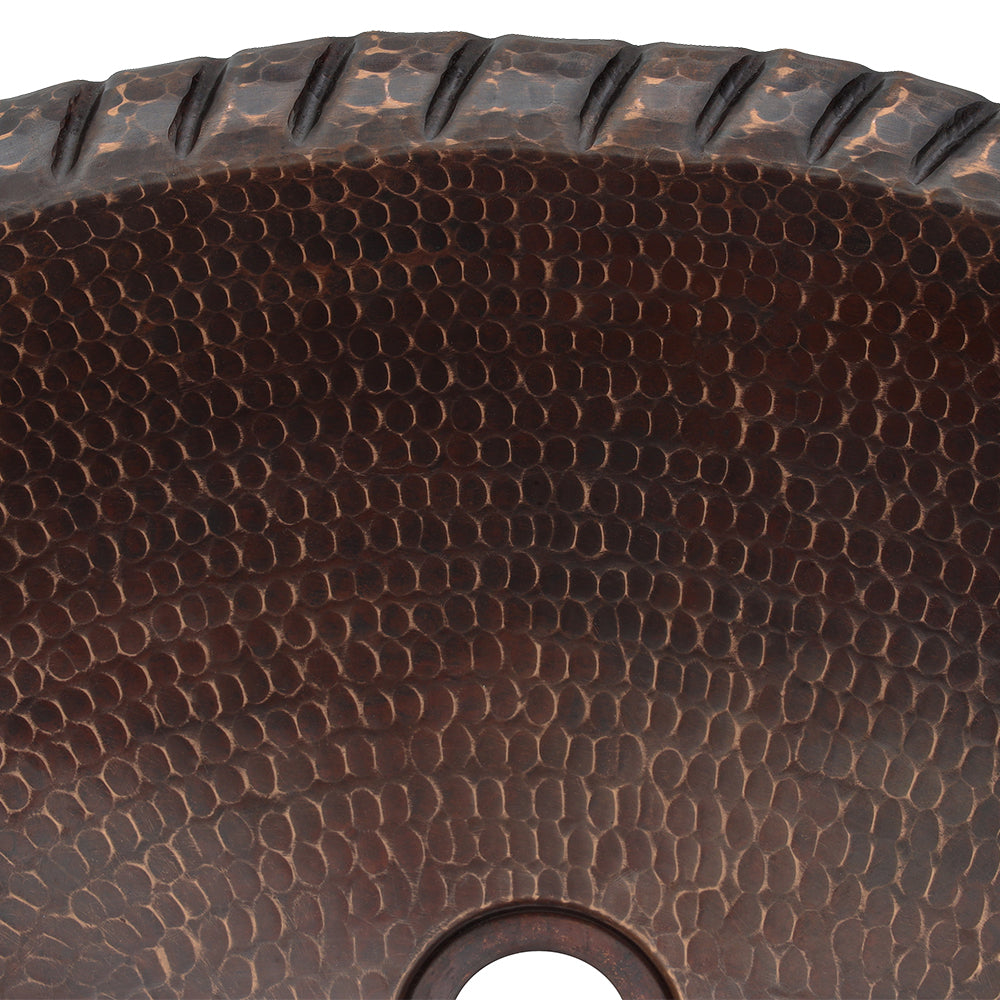Alternative View of Premier Copper Products 19" Oval Copper Bathroom Sink, Oil Rubbed Bronze, LO19RRDB