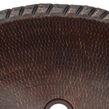 Alternative View of Premier Copper Products 19" Oval Copper Bathroom Sink, Oil Rubbed Bronze, LO19RRDB