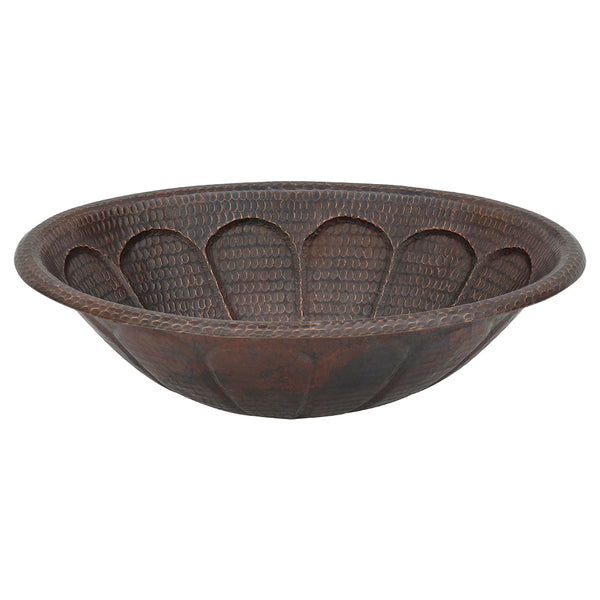 Main Image of Premier Copper Products 19" Oval Copper Bathroom Sink, Oil Rubbed Bronze, LO19RSBDB