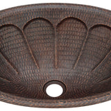 Alternative View of Premier Copper Products 19" Oval Copper Bathroom Sink, Oil Rubbed Bronze, LO19RSBDB